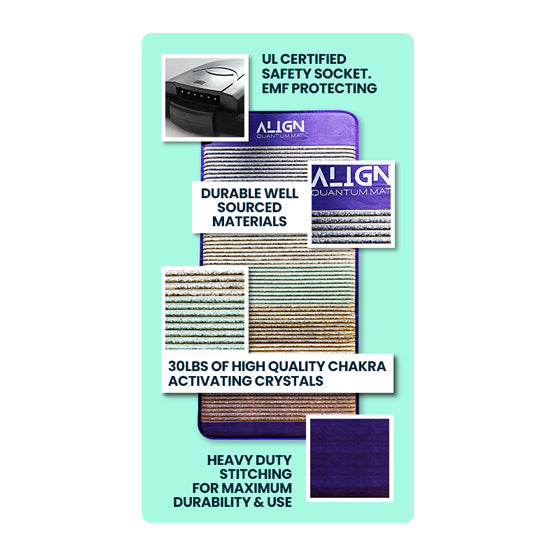 ALIGN Zen+ Mat | PEMF, Infrared Heat & Crystals for Wellness